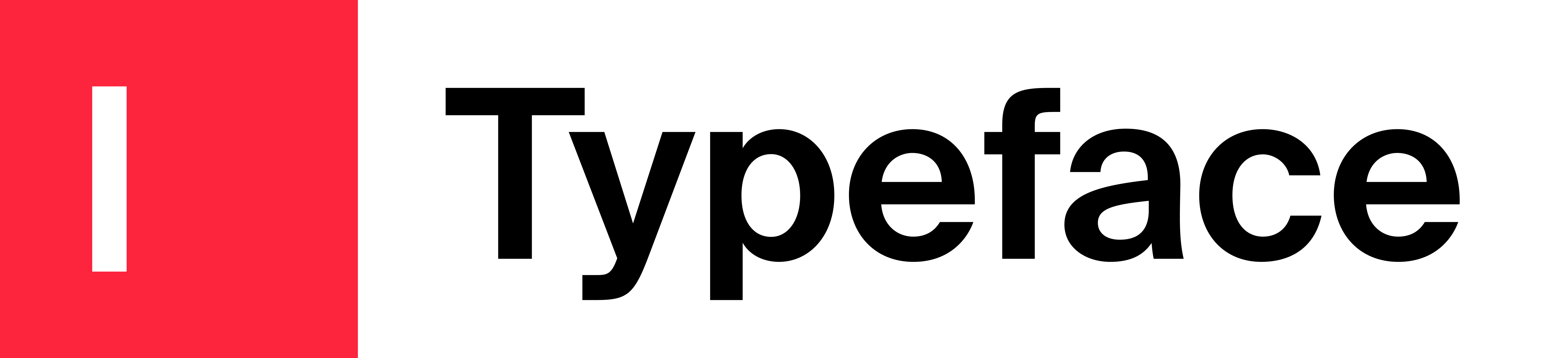 Typeface logo